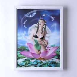 Funcție integrată de pictură modernă contemporană modernă contemporană pentru aplice de perete cu lumină ambientală