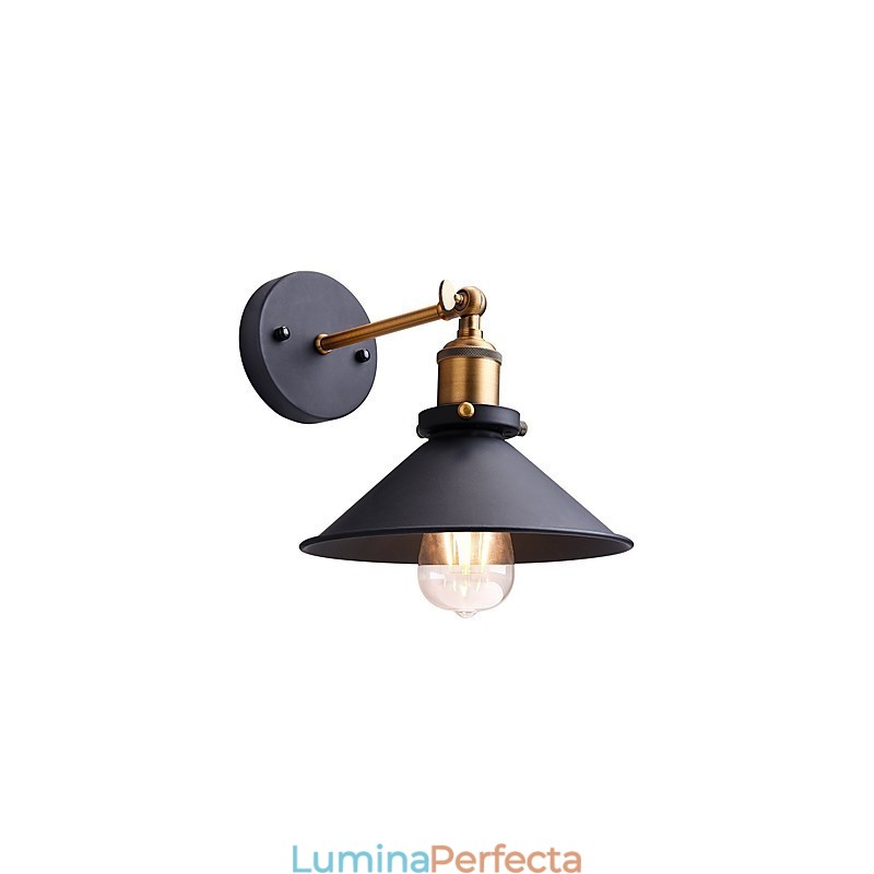 Aplice de perete din metal 2 buc. Lampă industrială de perete Vintage Edison Simplicity Lampă pentru iluminat Cafe Club Bar