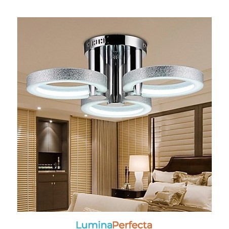 Candelabru Modern Argintiu 3 Lumini Candelabru Modern Argintiu 3 Lumini