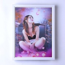 Funcție integrată de pictură modernă contemporană modernă contemporană pentru aplice de perete cu lumină ambientală