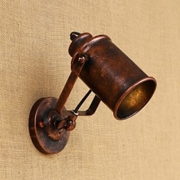 Aplică de perete din oțel vopsit Dumb Black American Coffee Decoration Lumină de perete retro Lampă cu sabie de lumină pe perete