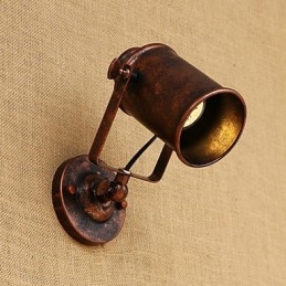 Aplică de perete din oțel vopsit Dumb Black American Coffee Decoration Lumină de perete retro Lampă cu sabie de lumină pe perete