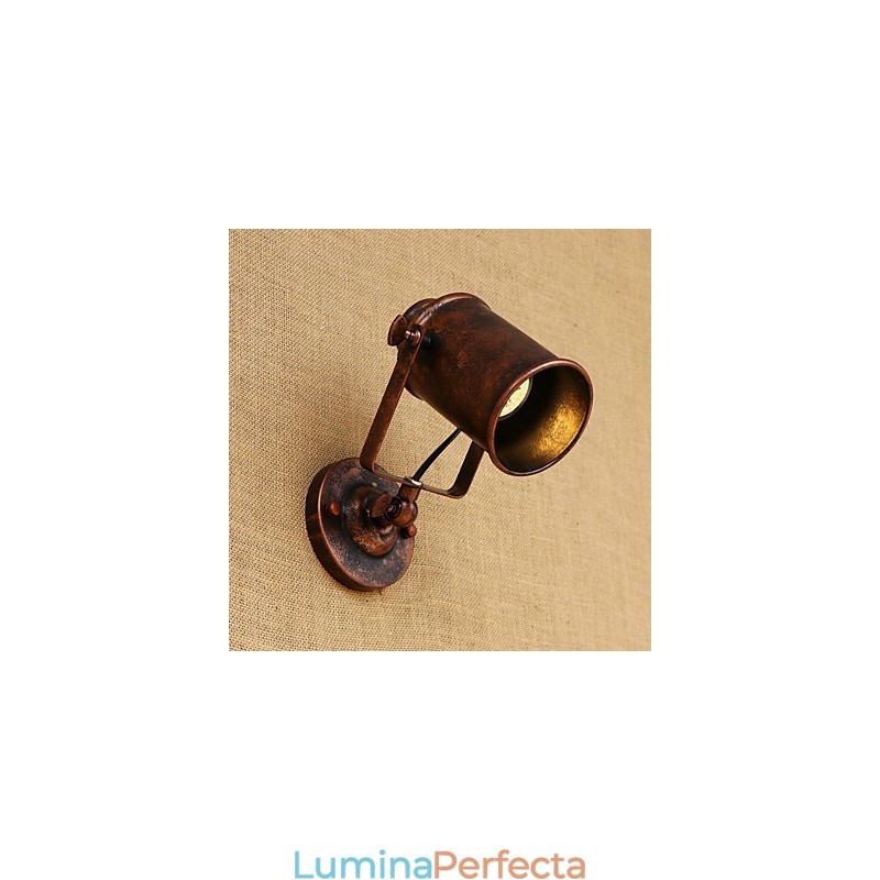 Aplică de perete din oțel vopsit Dumb Black American Coffee Decoration Lumină de perete retro Lampă cu sabie de lumină pe perete