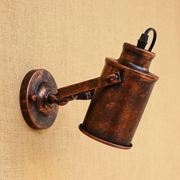 Aplică de perete din oțel vopsit Dumb Black American Coffee Decoration Lumină de perete retro Lampă cu sabie de lumină pe perete