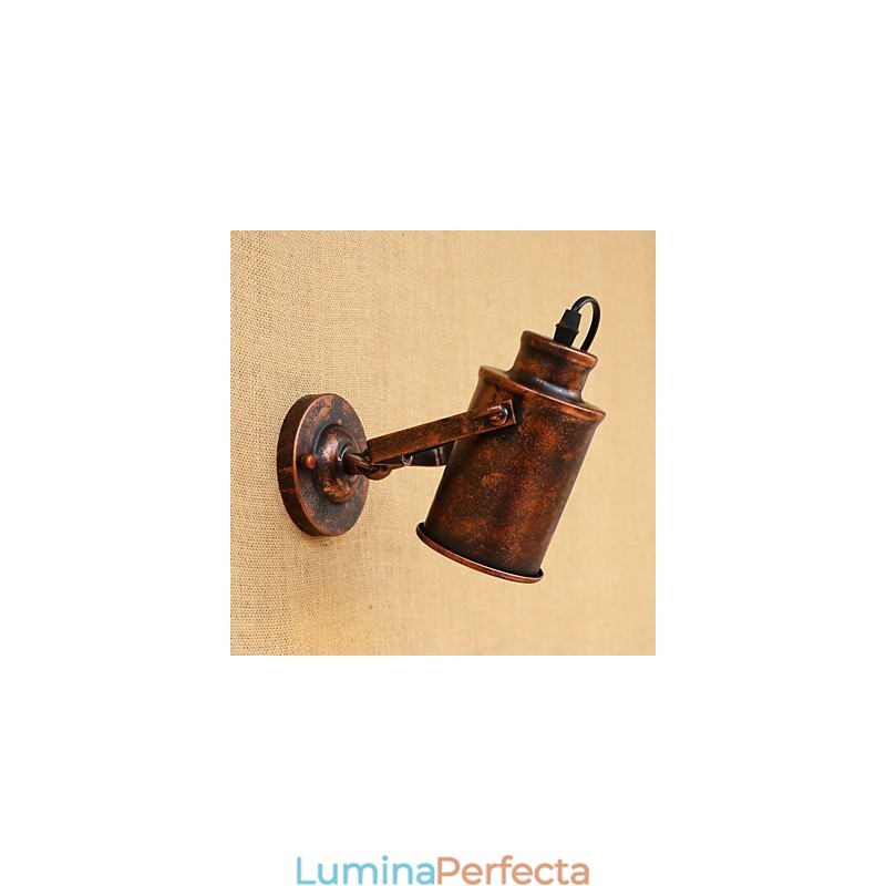 Aplică de perete din oțel vopsit Dumb Black American Coffee Decoration Lumină de perete retro Lampă cu sabie de lumină pe perete