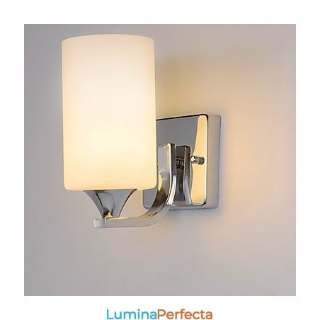 Lumină metalică modernă contemporană cu montare încastrabilă și împrăștiere pe tavan, cu aplice de perete