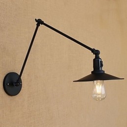 Caracteristică de pictură rustică de epocă pentru lumini cu braț oscilant în stil mini