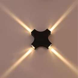 Caracteristică de țară simplă și nouă integrată pentru protecția ochilor Lumină ambientală Aplice de perete Cross Star, în aer liber, impermeabilă, pentru curte
