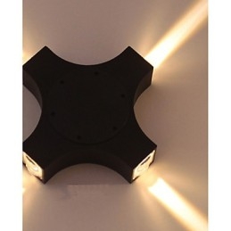 Caracteristică de țară simplă și nouă integrată pentru protecția ochilor Lumină ambientală Aplice de perete Cross Star, în aer liber, impermeabilă, pentru curte