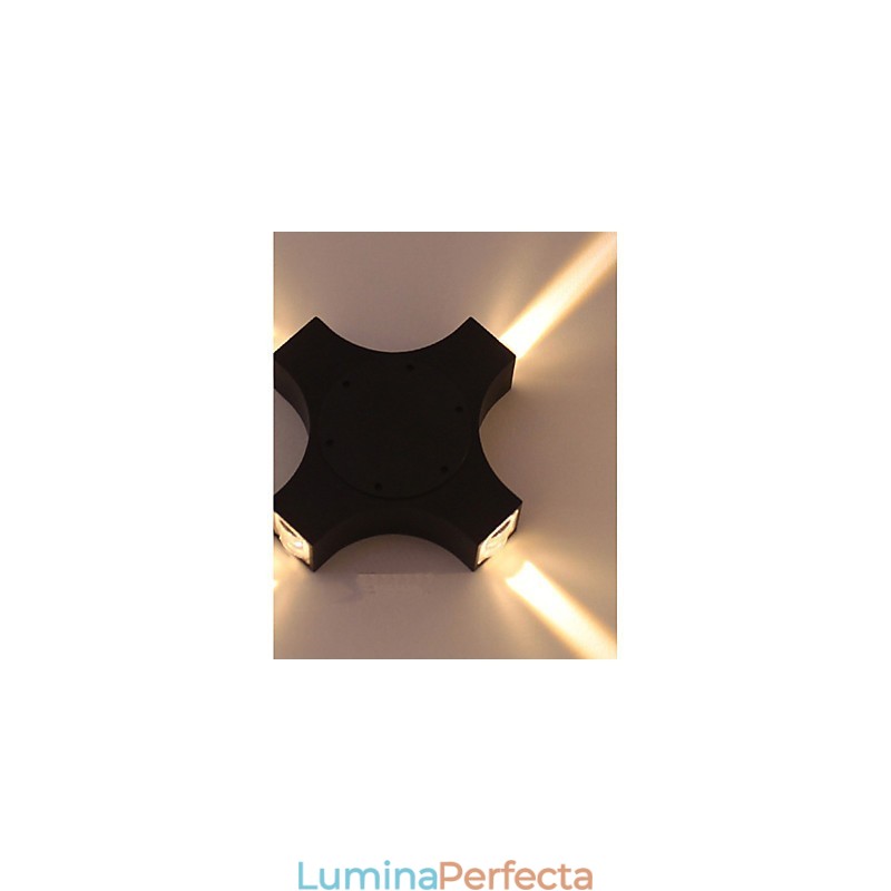 Caracteristică de țară simplă și nouă integrată pentru protecția ochilor Lumină ambientală Aplice de perete Cross Star, în aer liber, impermeabilă, pentru curte