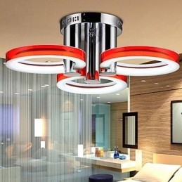 Candelabru modern, contemporan, din metal cromat, montat încastrat