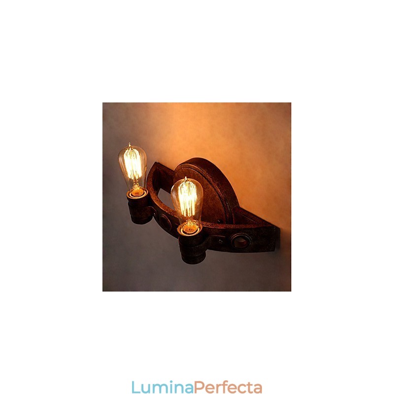Lampă de perete din metal cu personalitate creativă industrială, stil loft, pentru camera de cafea, foaierul barului, decorați iluminatul de perete