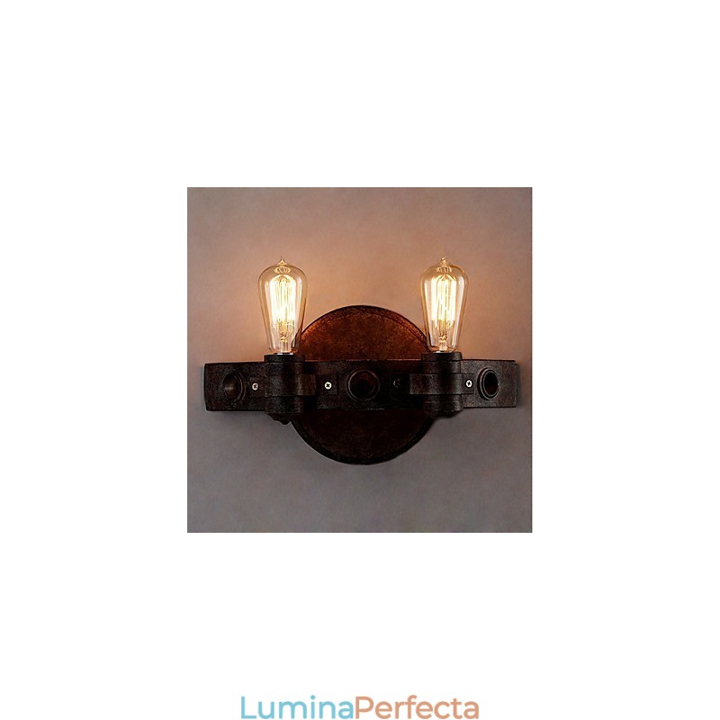 Lampă de perete din metal cu personalitate creativă industrială, stil loft, pentru camera de cafea, foaierul barului, decorați iluminatul de perete