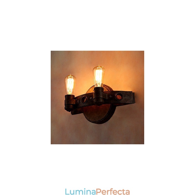 Lampă de perete din metal cu personalitate creativă industrială, stil loft, pentru camera de cafea, foaierul barului, decorați iluminatul de perete