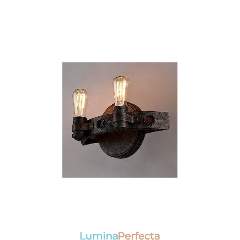 Lampă de perete din metal cu personalitate creativă industrială, stil loft, pentru camera de cafea, foaierul barului, decorați iluminatul de perete