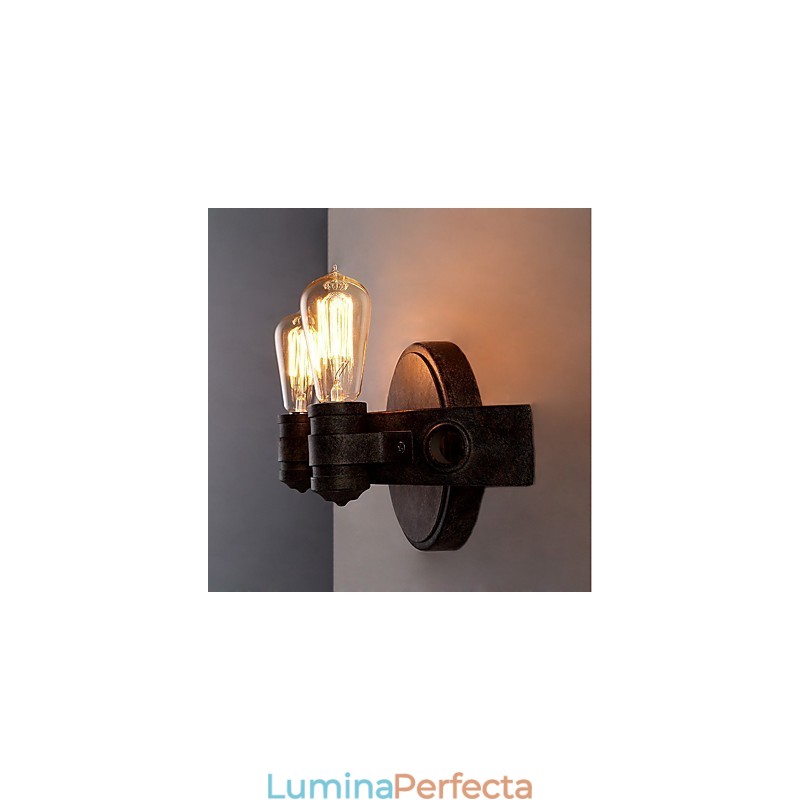 Lampă de perete din metal cu personalitate creativă industrială, stil loft, pentru camera de cafea, foaierul barului, decorați iluminatul de perete