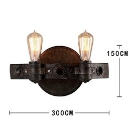 Lampă de perete din metal cu personalitate creativă industrială, stil loft, pentru camera de cafea, foaierul barului, decorați iluminatul de perete