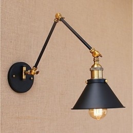 Caracteristică galvanizată Vintage Country pentru protecția ochilor cu braț oscilant în stil mini Lumini cu braț oscilant