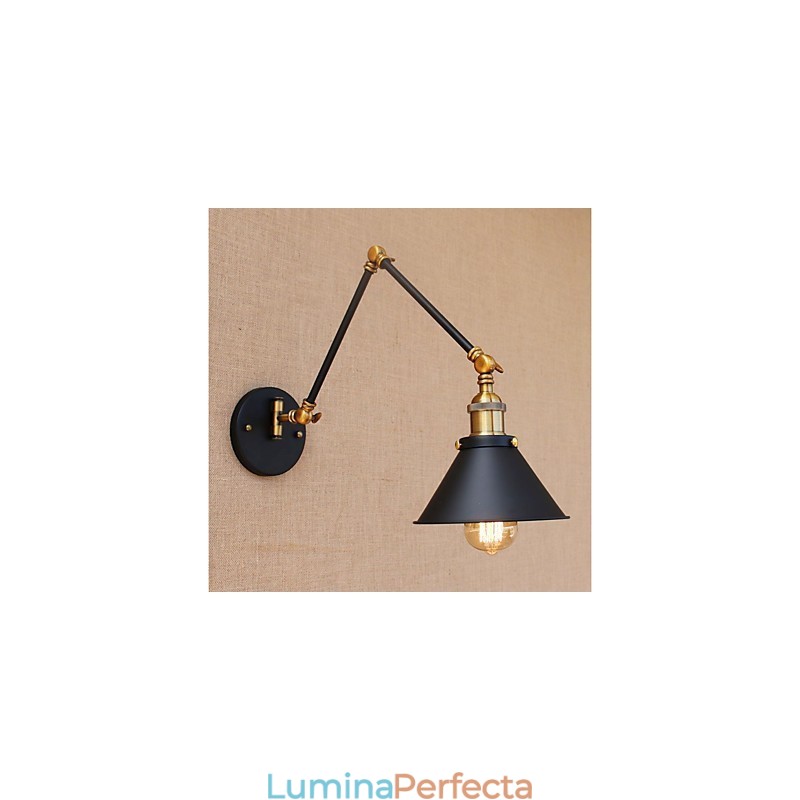 Caracteristică galvanizată Vintage Country pentru protecția ochilor cu braț oscilant în stil mini Lumini cu braț oscilant