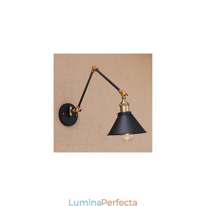 Caracteristică galvanizată Vintage Country pentru protecția ochilor cu braț oscilant în stil mini Lumini cu braț oscilant