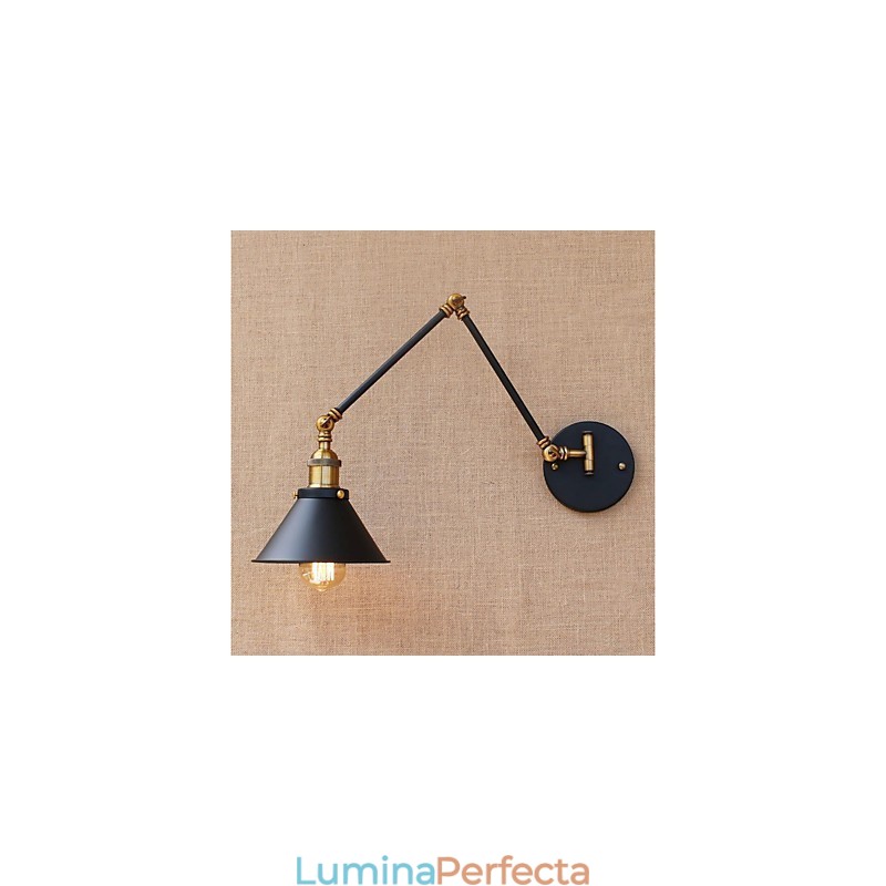 Caracteristică galvanizată Vintage Country pentru protecția ochilor cu braț oscilant în stil mini Lumini cu braț oscilant