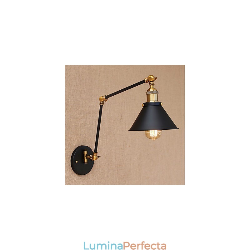 Caracteristică galvanizată Vintage Country pentru protecția ochilor cu braț oscilant în stil mini Lumini cu braț oscilant