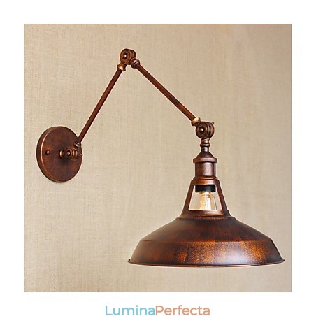 Braț lung Aplice de perete pliante, retractabilă, retro nostalgică, pe jumătate ruginită Braț lung Aplice de perete pliante, retractabilă, retro nostalgică, pe jumătate ruginită