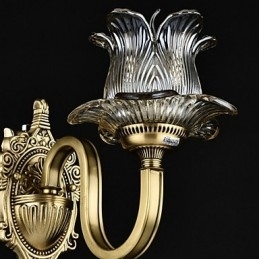 Caracteristică din alamă rustic Lodge pentru aplice de perete în stil mini