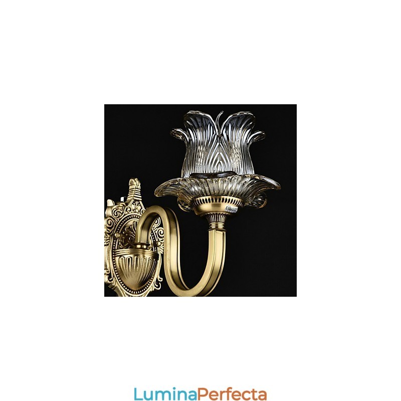 Caracteristică din alamă rustic Lodge pentru aplice de perete în stil mini