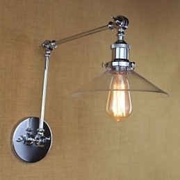 Caracteristică electroplată retro vintage country pentru leagăn de lumină ambientală cu braț oscilant mini stil