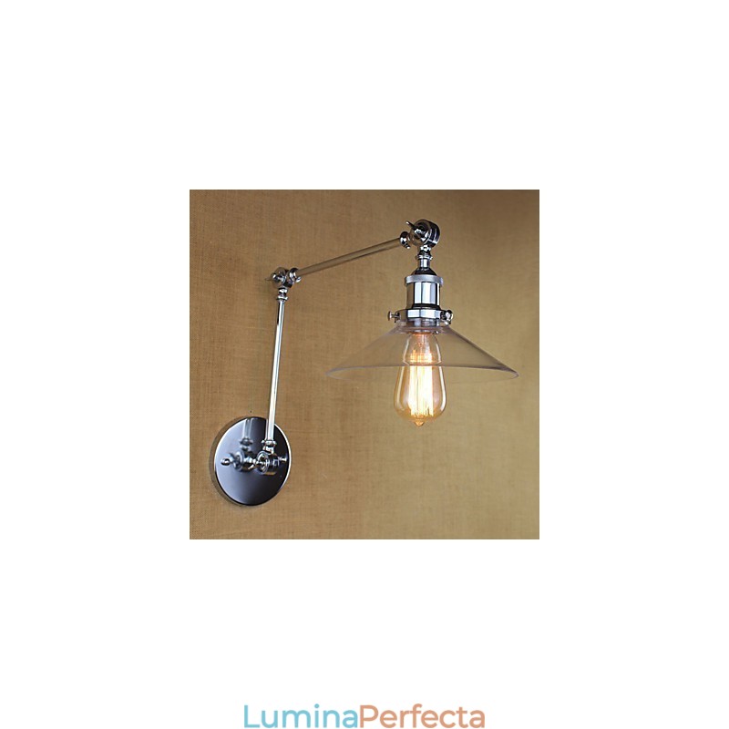 Caracteristică electroplată retro vintage country pentru leagăn de lumină ambientală cu braț oscilant mini stil