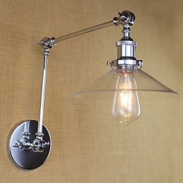 Caracteristică electroplată retro vintage country pentru leagăn de lumină ambientală cu braț oscilant mini stil