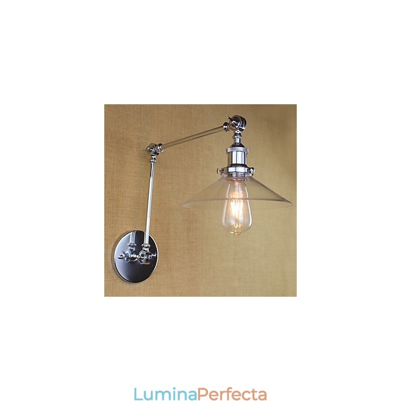 Caracteristică electroplată retro vintage country pentru leagăn de lumină ambientală cu braț oscilant mini stil