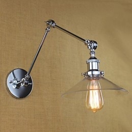 Caracteristică electroplată retro vintage country pentru leagăn de lumină ambientală cu braț oscilant mini stil