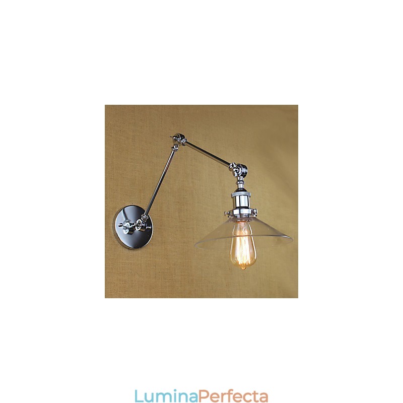 Caracteristică electroplată retro vintage country pentru leagăn de lumină ambientală cu braț oscilant mini stil