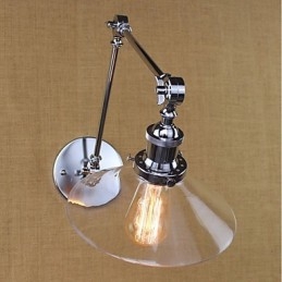Caracteristică electroplată retro vintage country pentru leagăn de lumină ambientală cu braț oscilant mini stil
