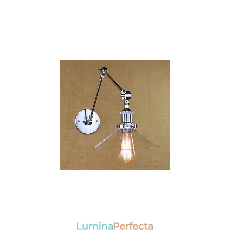 Caracteristică electroplată retro vintage country pentru leagăn de lumină ambientală cu braț oscilant mini stil