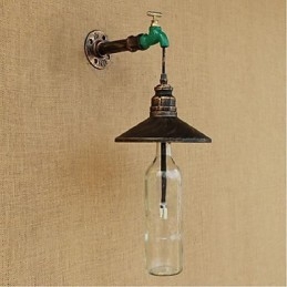 Aplică de perete pentru sticlă de vin decorativă Edison retro