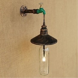 Aplică de perete pentru sticlă de vin decorativă Edison retro