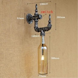 Rustic Lodge Silver Caracteristică pentru lumina ambientală Aplice de perete