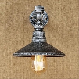 Caracteristică de pictură rustic Lodge pentru aplice de perete cu lumină ambientală Aplice de perete argintiu