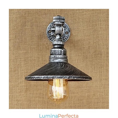 Caracteristică de pictură rustic Lodge pentru aplice de perete cu lumină ambientală Aplice de perete argintiu Caracteristică de pictură rustic Lodge pentru aplice de perete cu lumină ambientală Aplice de perete argintiu