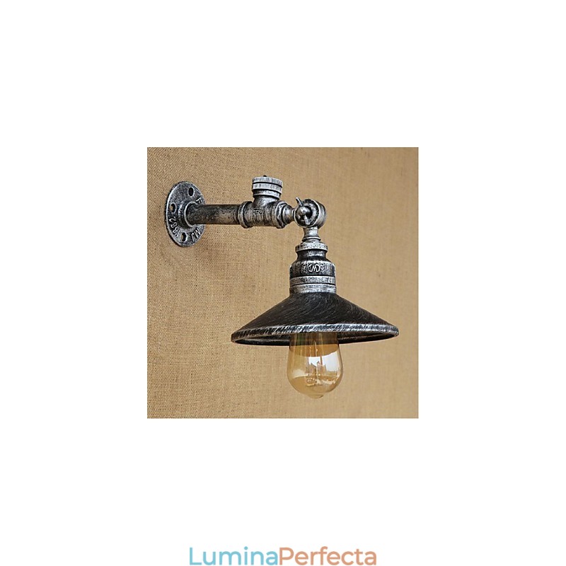 Caracteristică de pictură rustic Lodge pentru aplice de perete cu lumină ambientală Aplice de perete argintiu