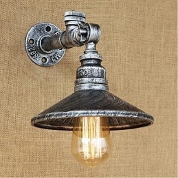 Caracteristică de pictură rustic Lodge pentru aplice de perete cu lumină ambientală Aplice de perete argintiu