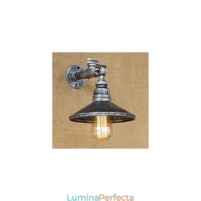 Caracteristică de pictură rustic Lodge pentru aplice de perete cu lumină ambientală Aplice de perete argintiu