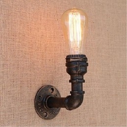 Nostalgia Țeavă de apă simplă Lampă decorativă de perete mică