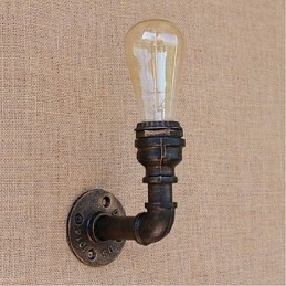 Nostalgia Țeavă de apă simplă Lampă decorativă de perete mică