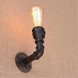 Nostalgia Țeavă de apă simplă Lampă decorativă de perete mică