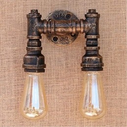Nostalgia Țeavă de apă simplă Lampă decorativă de perete mică