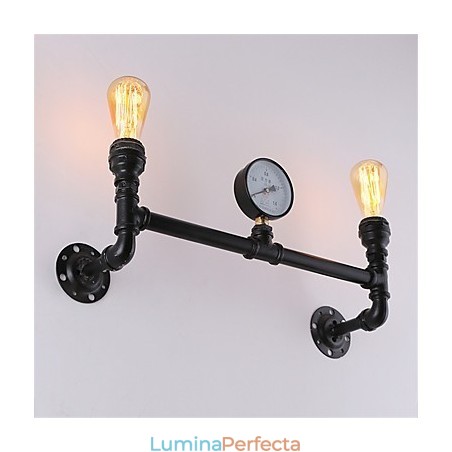 Aplice Industriale Vintage De Perete Lumini Negre Creative Restaurant Cafe Bar Iluminat Decorat Cu Finisaj Vopsit 2 Lumini Aplice Industriale Vintage De Perete Lumini Negre Creative Restaurant Cafe Bar Iluminat Decorat Cu Finisaj Vopsit 2 Lumini